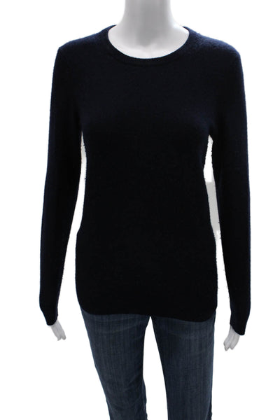 C by Bloomingdales Women Pullover Cashmere Crew Neck Blue Size M