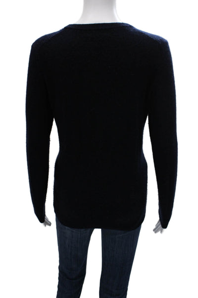 C by Bloomingdales Women Pullover Cashmere Crew Neck Blue Size M