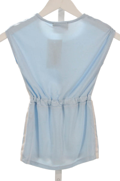 Karl Lagerfeld Kids Girls Elastic Waist Sleeveless Dress Blue Size 4