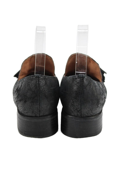 Ibiza Last Jeffrey Campbell Womens Block Heel Tassel Loafers Black Size 9