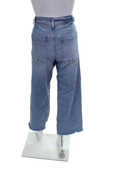 Zara Womens Wide-Leg Blue Jeans Size 4