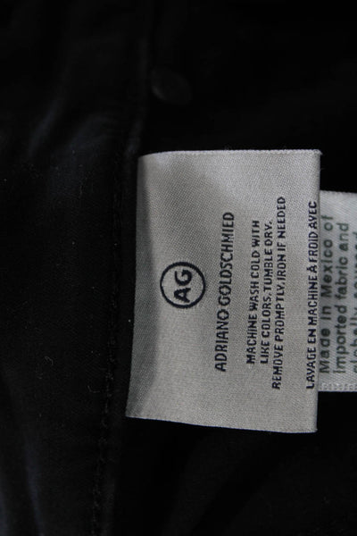 AG Adriano Goldschmied Womens Skinny Black Mid Rise Jeans Size 28
