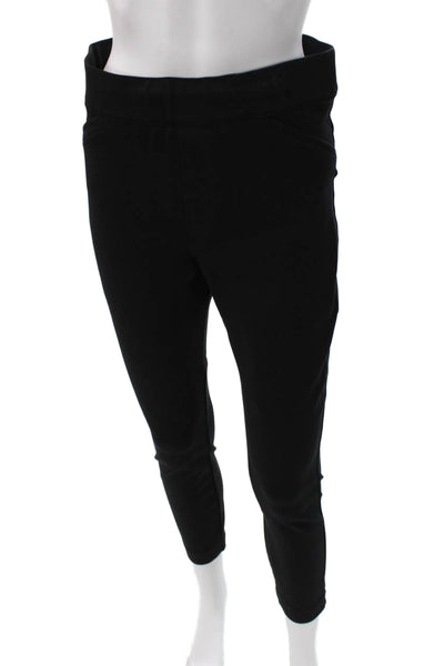 Spanx Women Black Ankle Leggings Rayon Size M
