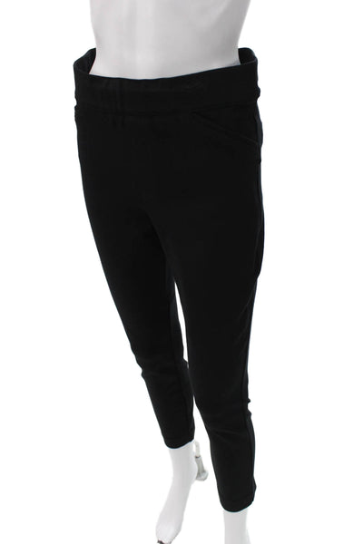 Spanx Women Black Ankle Leggings Rayon Size M