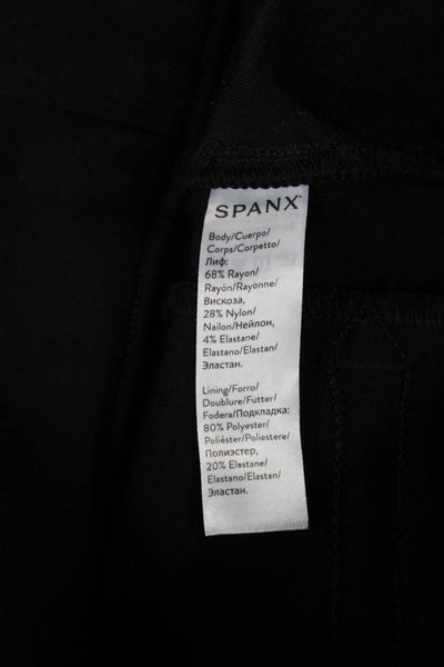 Spanx Women Black Ankle Leggings Rayon Size M