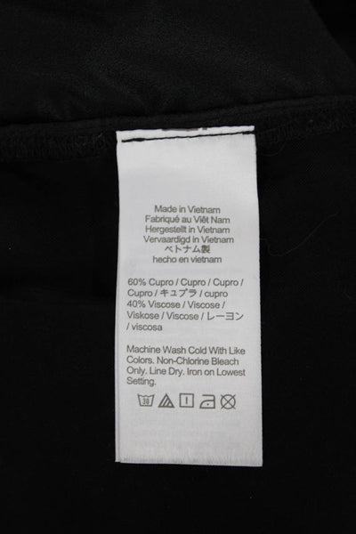 J Crew Women Black Jogger Pants 60% Cupro Drawstring Inseam 28 Size 6