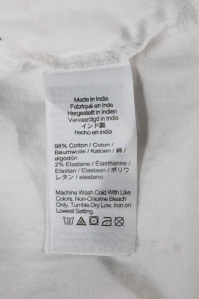J Crew Women Basic Collared Cotton Button-Up Long Sleeve White Size S