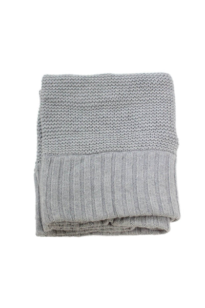 Lululemon Womens Knitted Short Loop Scarf Light Gray