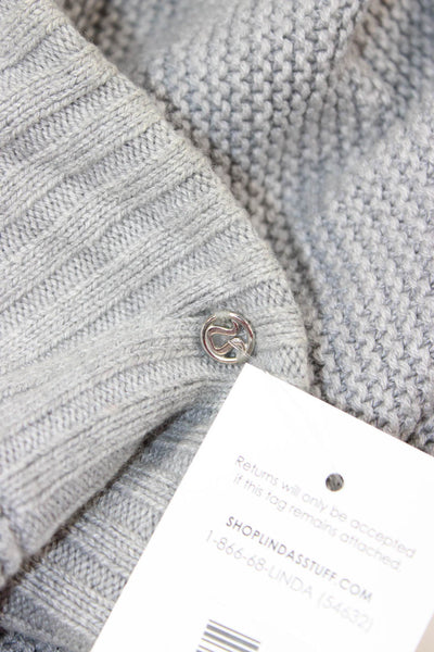 Lululemon Womens Knitted Short Loop Scarf Light Gray