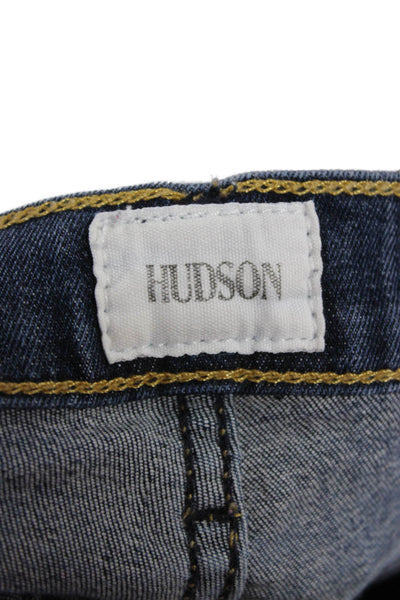 Hudson Womens Skinny Blue Jeans Mid Rise Cotton Blend Inseam 26 Size 25