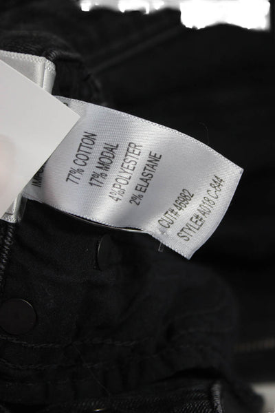 Agolde Women Ankle High Rise Black Cotton Jeans Size 24