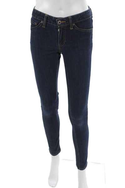 AG Adriano Goldschmied Women Skinny Jeans Blue Cotton Blend Size 26