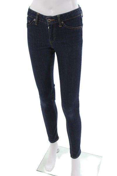 AG Adriano Goldschmied Women Skinny Jeans Blue Cotton Blend Size 26