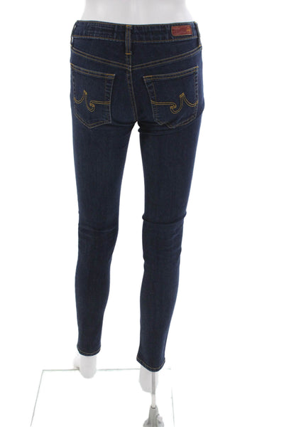 AG Adriano Goldschmied Women Skinny Jeans Blue Cotton Blend Size 26