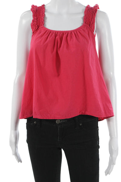Xirena Womens Basic Sleeveless Scoop Neck Cotton Tank Pink Size XS
