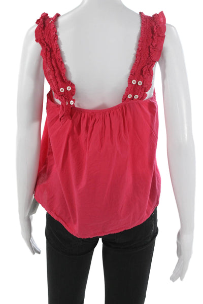 Xirena Womens Basic Sleeveless Scoop Neck Cotton Tank Pink Size XS