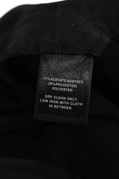 Lafayette 148 New York Women Cropped Black Pants Size 12