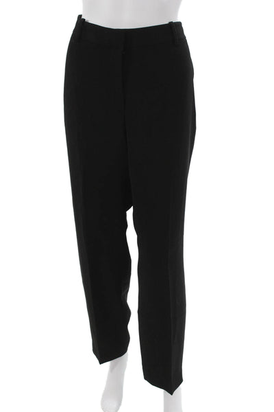 Lafayette 148 New York Women Dress Pants Black Acetate Zip Size 12