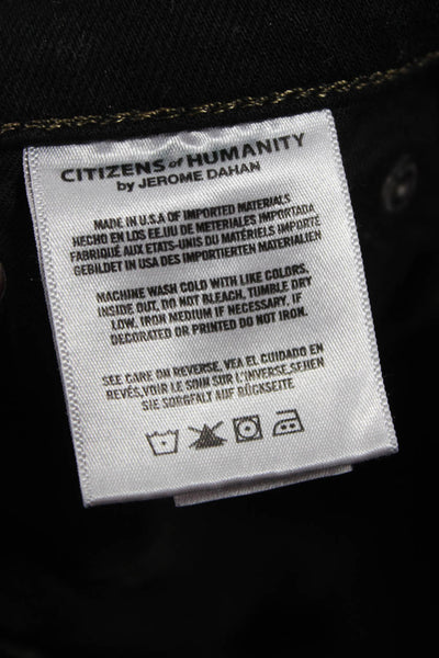 Citizens of Humanity Unisex Adults Straight Jeans Black Size 34