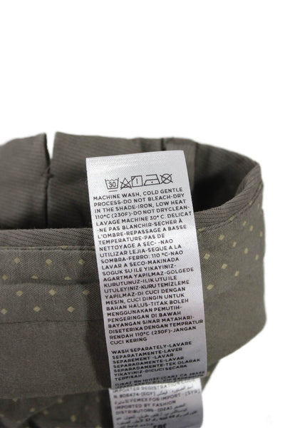Ermenegildo Zegna Mens Chino Pants Green 98% Cotton Size 52