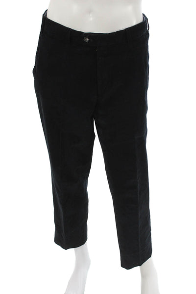 Hiltl Mens Chino Pants Black Cotton Size 52