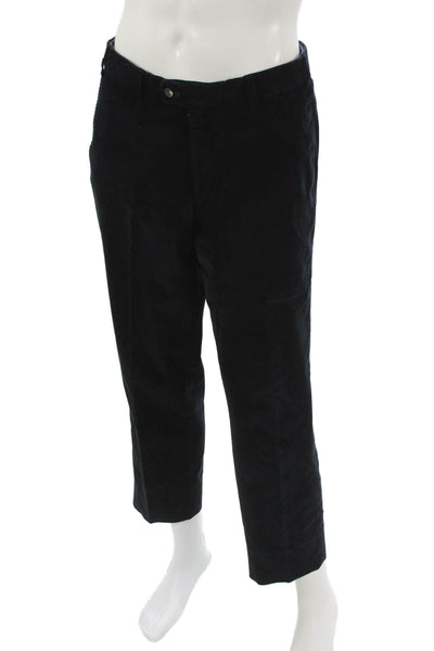Hiltl Mens Chino Pants Black Cotton Size 52