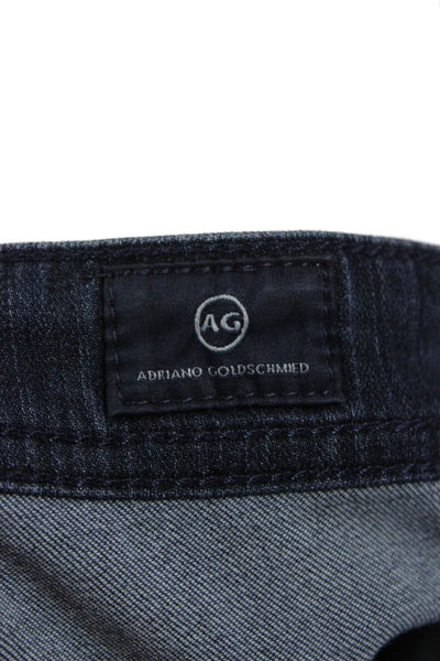 AG Adriano Goldschmied Mens Straight Jeans Blue Button Closure Size 33