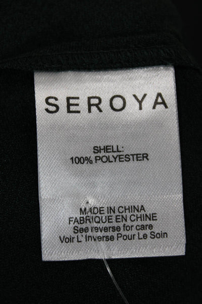 Ser.O.Ya Womens Dress Pants Green Polyester Pull On Size S