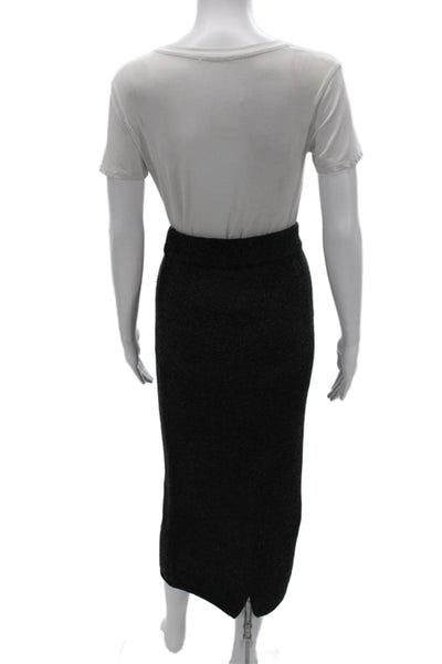 The Skirt Shopp Womens Straight Pencil Wool Blend Gray Midi Skirt Size L