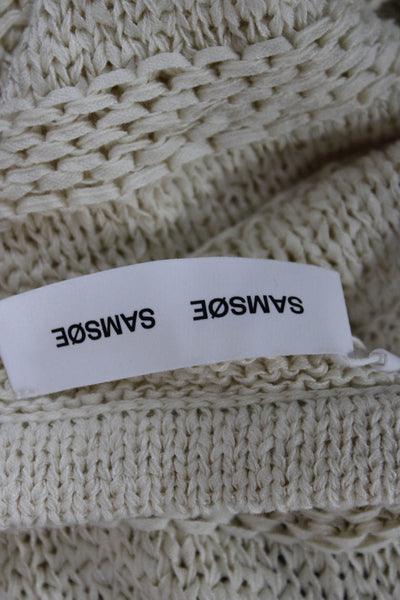 Samsoe & Samsoe Womens Ivory Cotton Maxi Skirt Size L