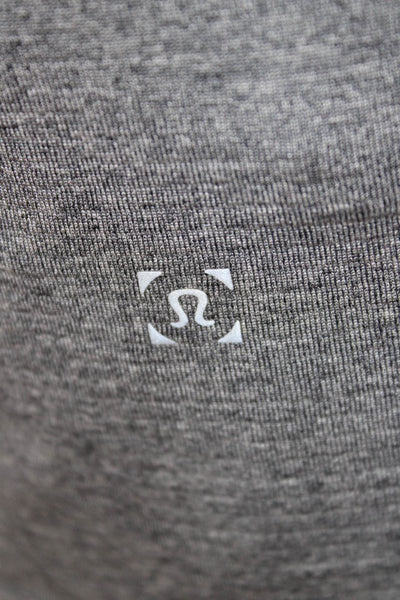 Lululemon Mens Basic Gray Polyester Blend Crew Neck T-Shirt Size M