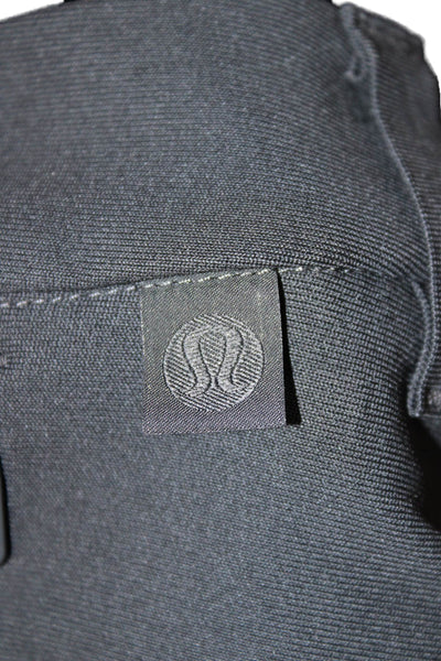 Lululemon Mens Tapered Pants Black Polyester Blend Button Size 32