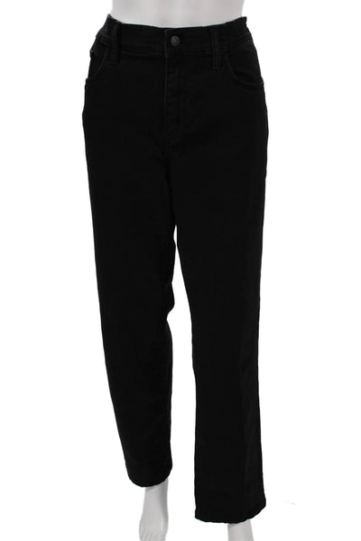 Joes Womens Straight Jeans Low Rise Black Cotton Size 34