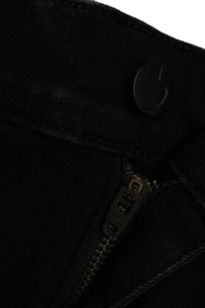 Joes Womens Straight Jeans Low Rise Black Cotton Size 34