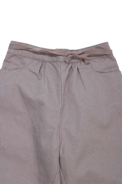 Bonpoint Girls Cotton Tie Detail Casual Pants Pink Size 18 Months