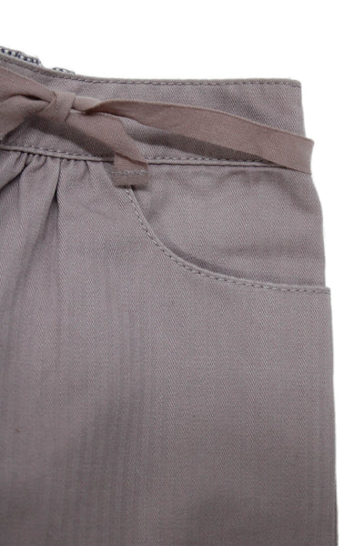 Bonpoint Girls Cotton Tie Detail Casual Pants Pink Size 18 Months