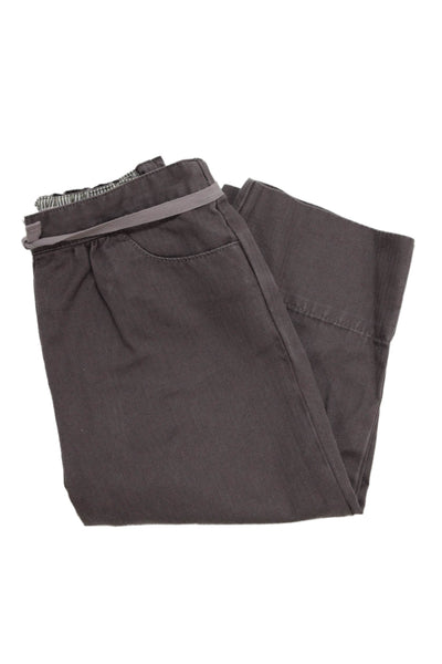Bonpoint Girls Cotton Tie Detail Casual Pants Gray Size 18 Months
