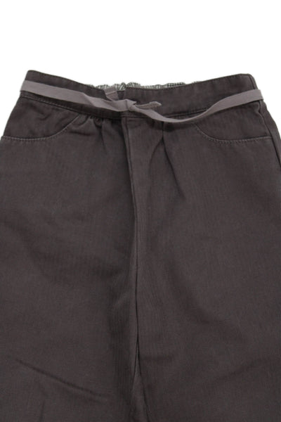 Bonpoint Girls Cotton Tie Detail Casual Pants Gray Size 18 Months