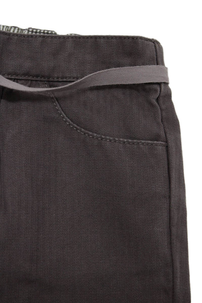 Bonpoint Girls Cotton Tie Detail Casual Pants Gray Size 18 Months
