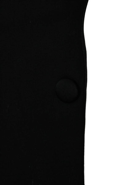Canali Mens One Button Black Wool Suit Jacket Size 50