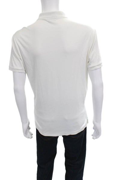 Polo Ralph Lauren Mens Polo Shirt White Short Sleeve 100% Cotton Size XL