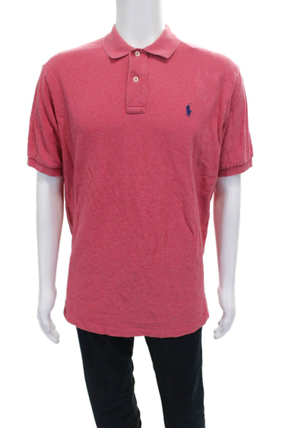 Polo Ralph Lauren Mens Red Cotton Short Sleeve Collared Size XL
