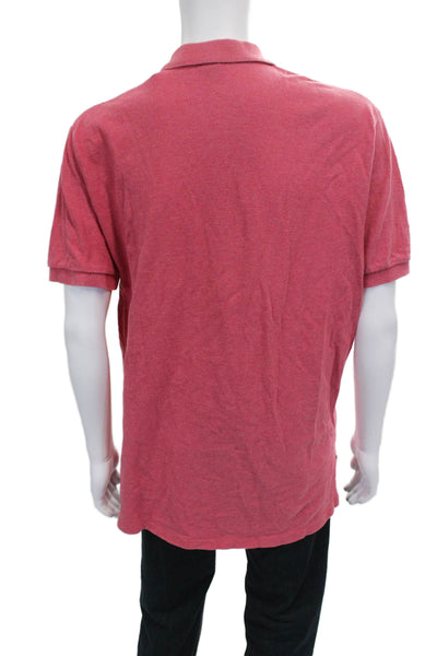 Polo Ralph Lauren Mens Red Cotton Short Sleeve Collared Size XL