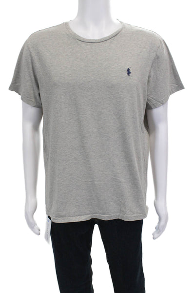 Polo Ralph Lauren Mens T-Shirt Gray Crew Neck Short Sleeve 100% Cotton Size L