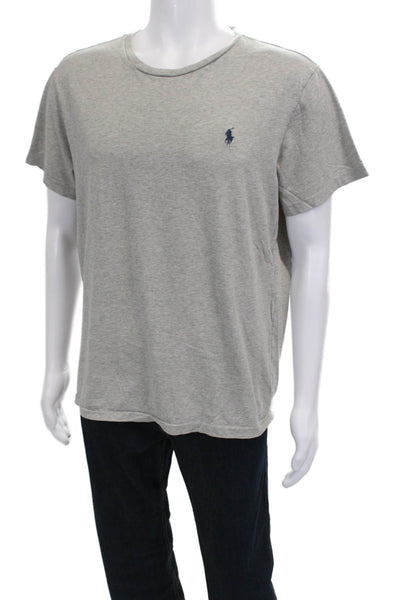 Polo Ralph Lauren Mens T-Shirt Gray Crew Neck Short Sleeve 100% Cotton Size L