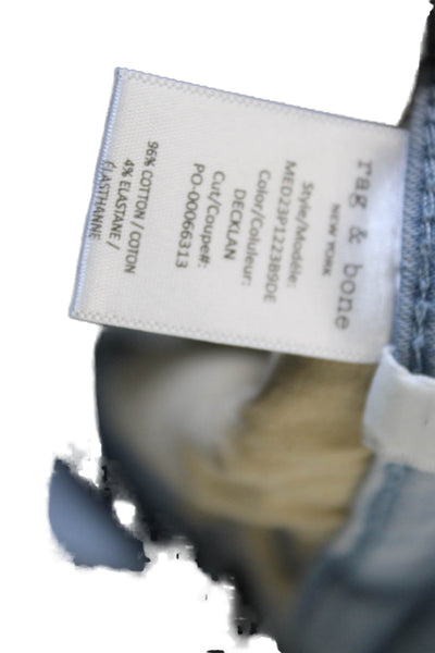 Rag & Bone Mens Slim Jeans Blue Cotton Button Fly Size 34