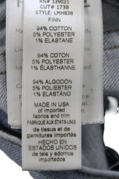 Frame Denim Mens Tapered Jeans Blue Cotton Button Size 33