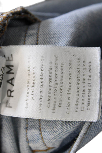Frame Denim Mens Tapered Jeans Blue Cotton Button Size 33