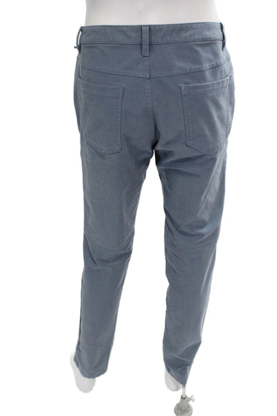 Lululemon Mens Blue Chino Pants Polyester Button Closure Size 33
