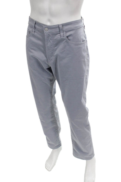 AG Mens Chino Pants Gray Cotton Size 34